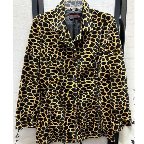 Misdemeanor Jackets & Blazers - Misdemeanor Leopard Print Coat Jacket